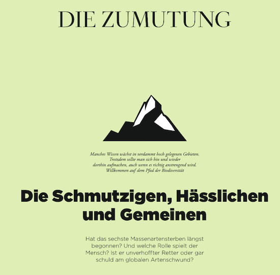 Transcript: Die Zumutung: das Artensterben